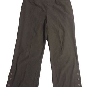 Sharon Young Black Pants with Button Accents
